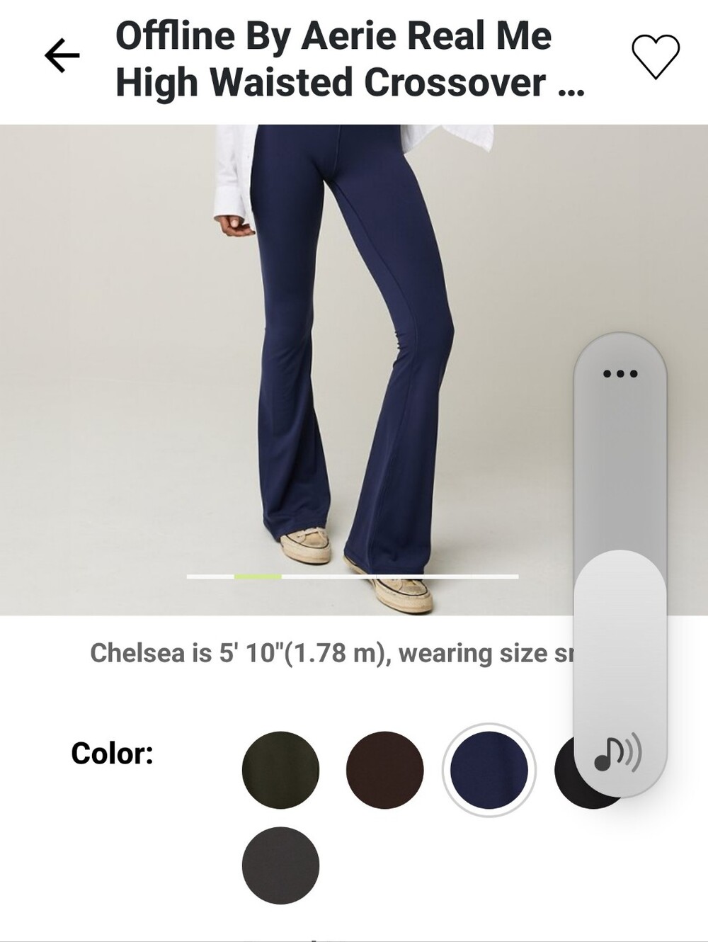 aerie Navy Blue Ribbed Leggings